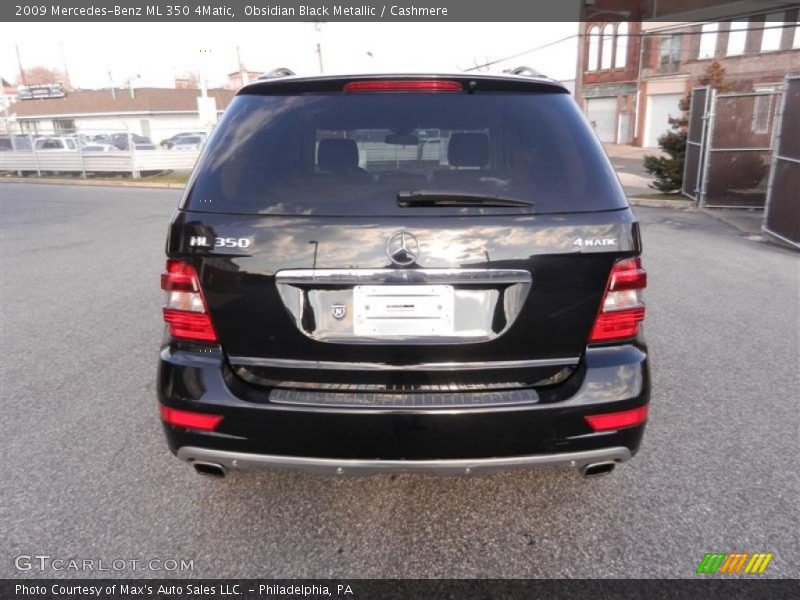 Obsidian Black Metallic / Cashmere 2009 Mercedes-Benz ML 350 4Matic