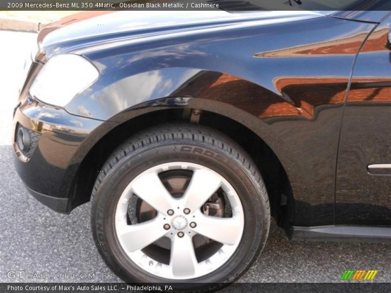 Obsidian Black Metallic / Cashmere 2009 Mercedes-Benz ML 350 4Matic