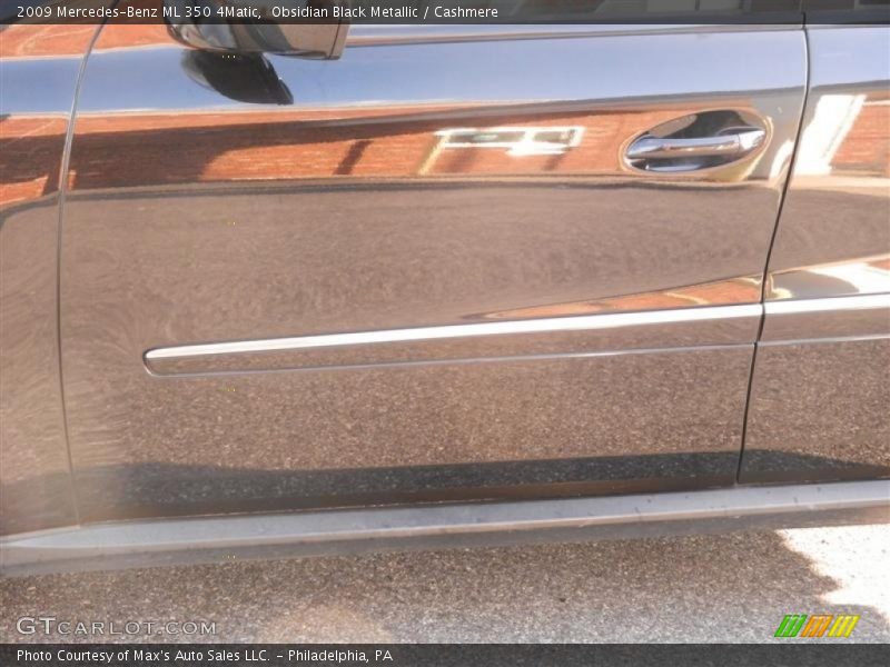 Obsidian Black Metallic / Cashmere 2009 Mercedes-Benz ML 350 4Matic