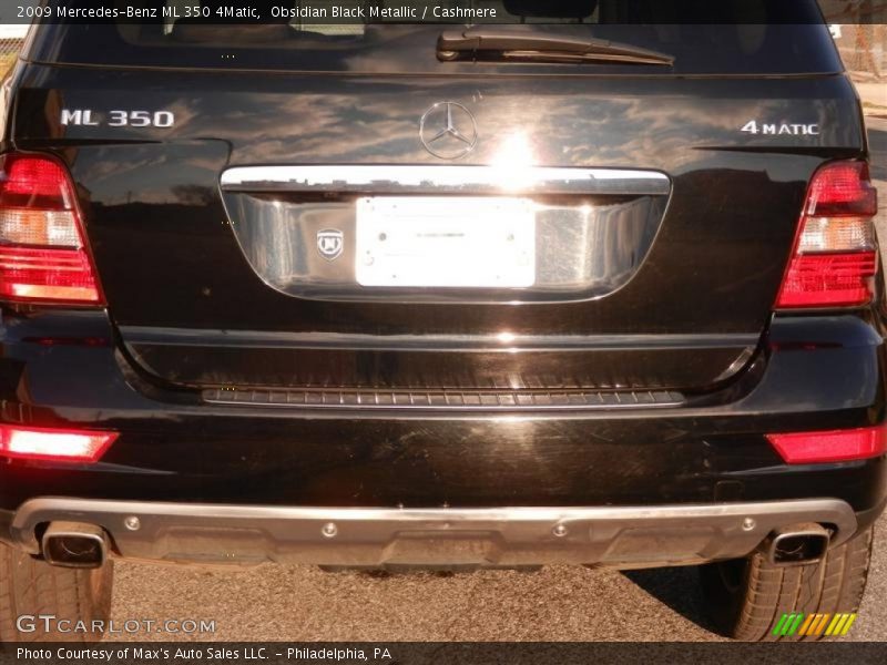 Obsidian Black Metallic / Cashmere 2009 Mercedes-Benz ML 350 4Matic
