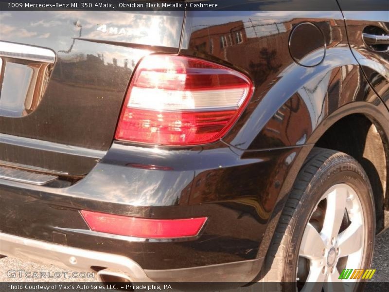 Obsidian Black Metallic / Cashmere 2009 Mercedes-Benz ML 350 4Matic