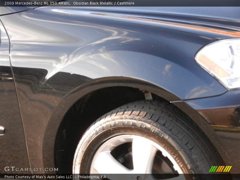 Obsidian Black Metallic / Cashmere 2009 Mercedes-Benz ML 350 4Matic