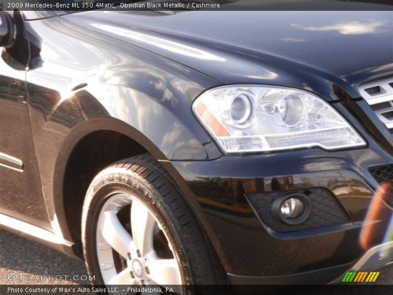 Obsidian Black Metallic / Cashmere 2009 Mercedes-Benz ML 350 4Matic