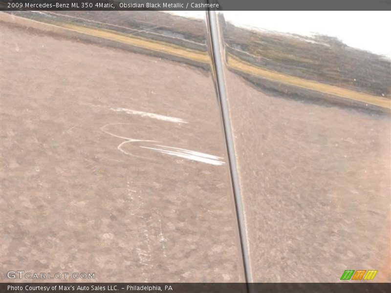 Obsidian Black Metallic / Cashmere 2009 Mercedes-Benz ML 350 4Matic