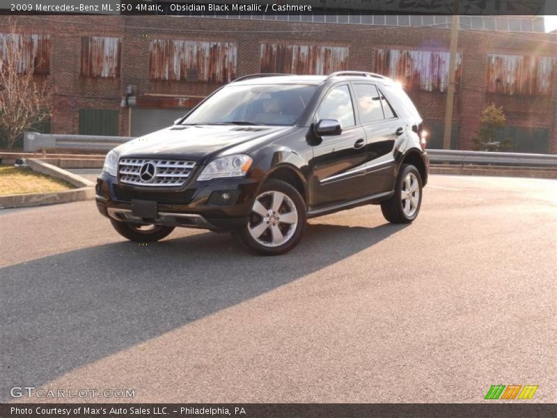 Obsidian Black Metallic / Cashmere 2009 Mercedes-Benz ML 350 4Matic