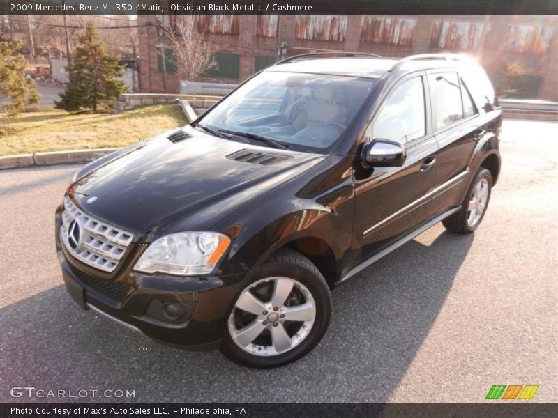 Obsidian Black Metallic / Cashmere 2009 Mercedes-Benz ML 350 4Matic