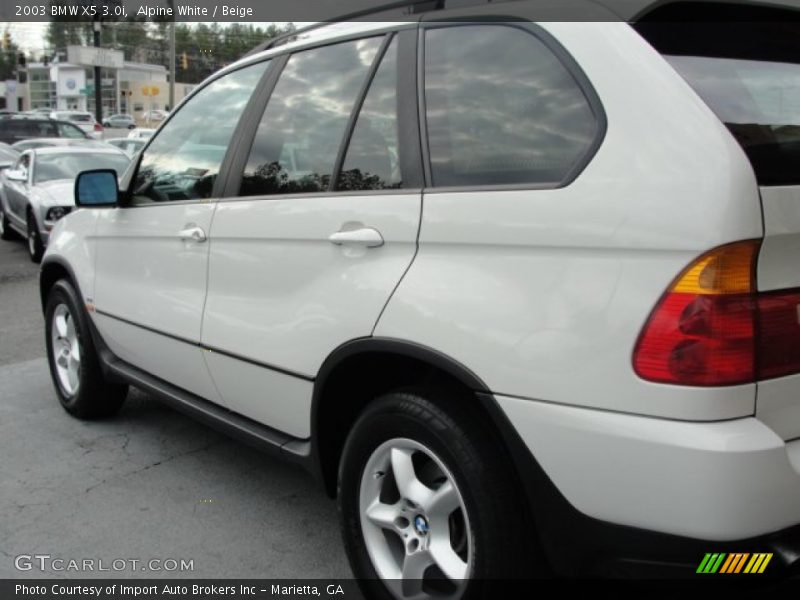Alpine White / Beige 2003 BMW X5 3.0i