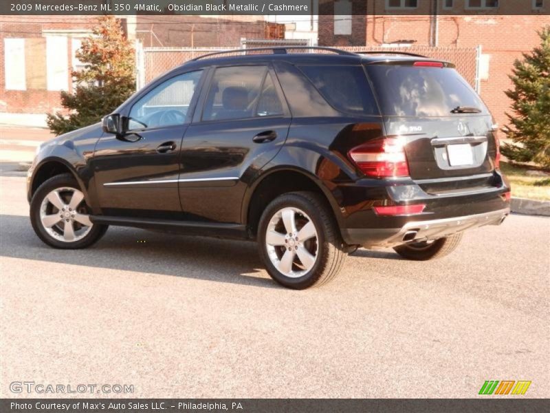 Obsidian Black Metallic / Cashmere 2009 Mercedes-Benz ML 350 4Matic
