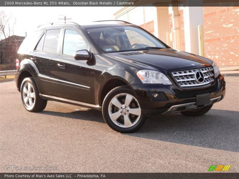 Obsidian Black Metallic / Cashmere 2009 Mercedes-Benz ML 350 4Matic