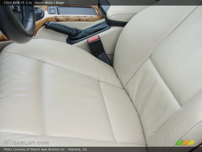Alpine White / Beige 2003 BMW X5 3.0i