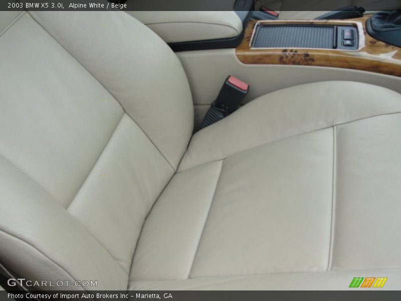Alpine White / Beige 2003 BMW X5 3.0i
