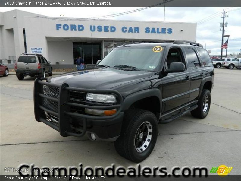Black / Gray/Dark Charcoal 2003 Chevrolet Tahoe Z71 4x4