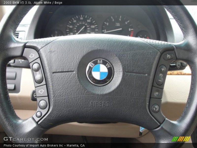 Alpine White / Beige 2003 BMW X5 3.0i