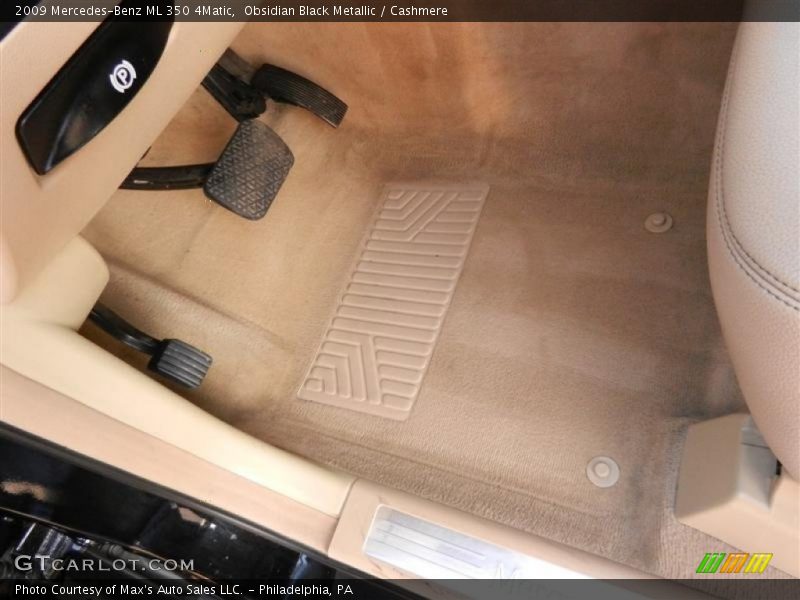 Obsidian Black Metallic / Cashmere 2009 Mercedes-Benz ML 350 4Matic