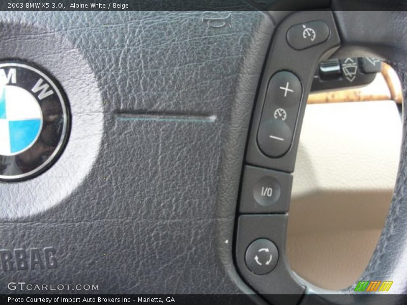 Alpine White / Beige 2003 BMW X5 3.0i