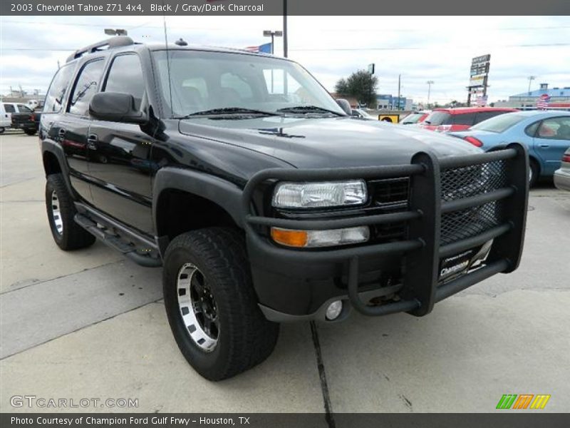 Black / Gray/Dark Charcoal 2003 Chevrolet Tahoe Z71 4x4