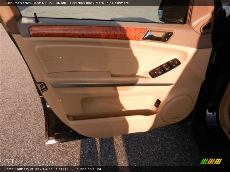 Obsidian Black Metallic / Cashmere 2009 Mercedes-Benz ML 350 4Matic