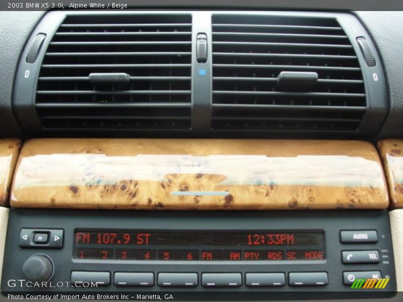 Alpine White / Beige 2003 BMW X5 3.0i