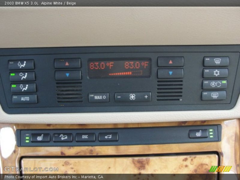 Alpine White / Beige 2003 BMW X5 3.0i