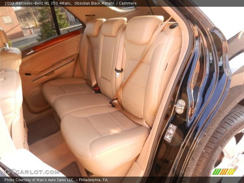 Obsidian Black Metallic / Cashmere 2009 Mercedes-Benz ML 350 4Matic