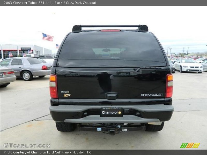 Black / Gray/Dark Charcoal 2003 Chevrolet Tahoe Z71 4x4