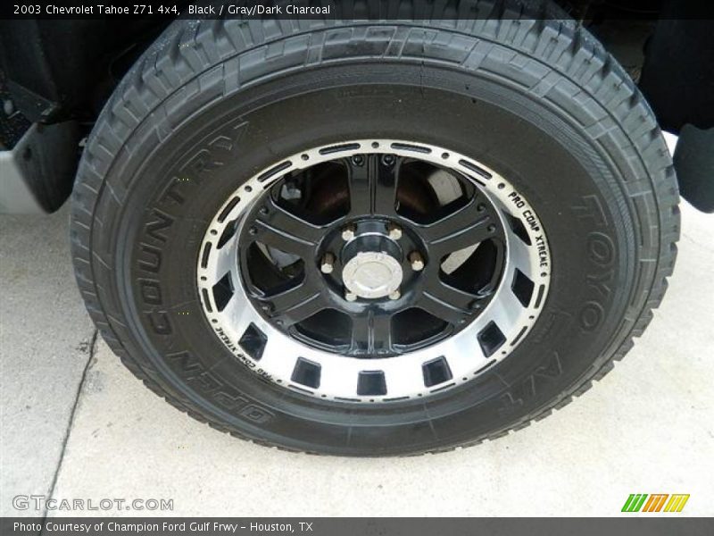 Black / Gray/Dark Charcoal 2003 Chevrolet Tahoe Z71 4x4