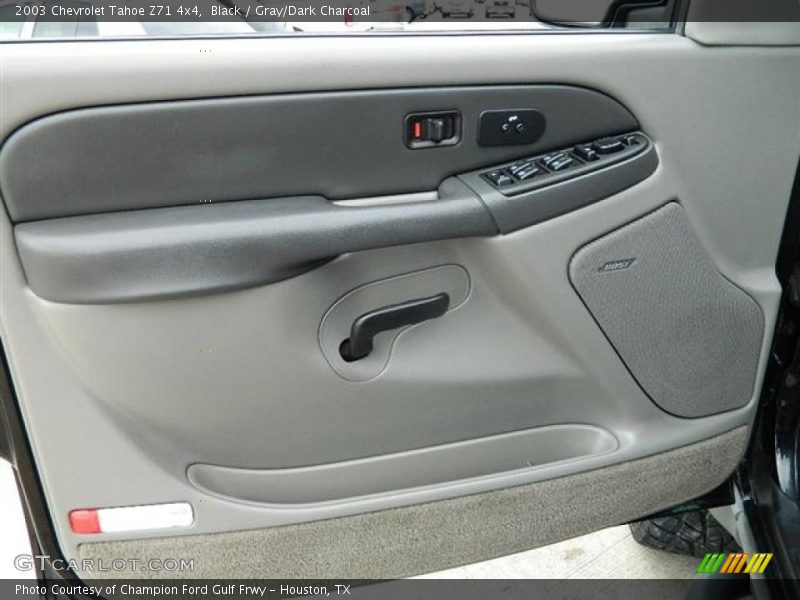 Black / Gray/Dark Charcoal 2003 Chevrolet Tahoe Z71 4x4