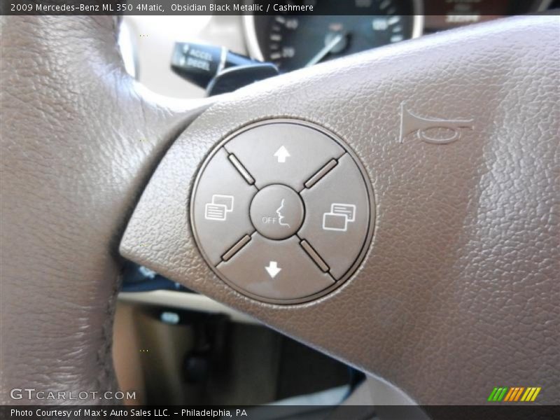 Obsidian Black Metallic / Cashmere 2009 Mercedes-Benz ML 350 4Matic