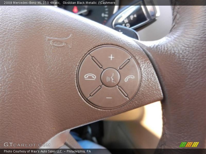 Obsidian Black Metallic / Cashmere 2009 Mercedes-Benz ML 350 4Matic