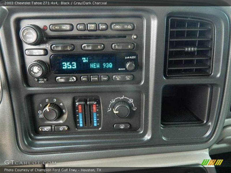 Black / Gray/Dark Charcoal 2003 Chevrolet Tahoe Z71 4x4