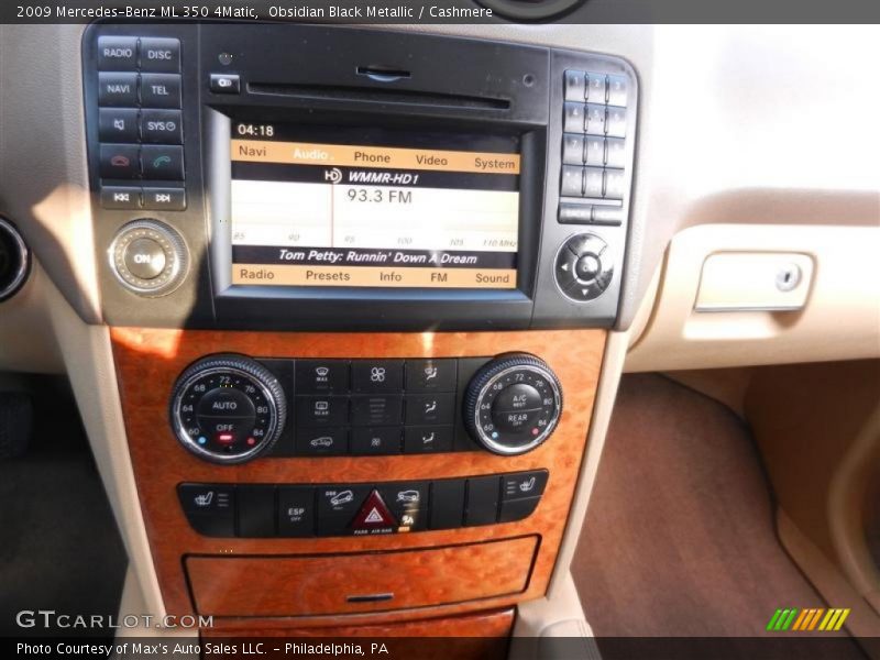 Obsidian Black Metallic / Cashmere 2009 Mercedes-Benz ML 350 4Matic