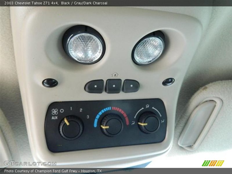 Black / Gray/Dark Charcoal 2003 Chevrolet Tahoe Z71 4x4