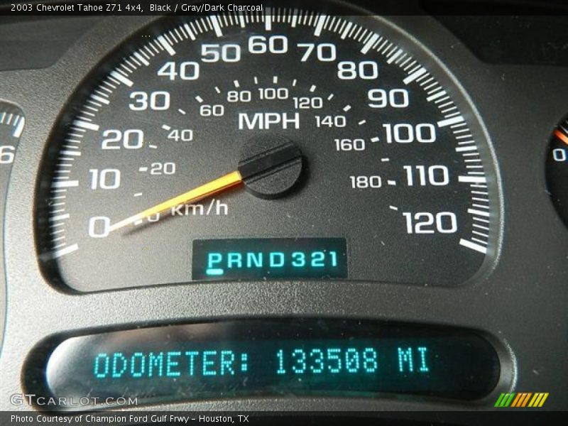 Black / Gray/Dark Charcoal 2003 Chevrolet Tahoe Z71 4x4