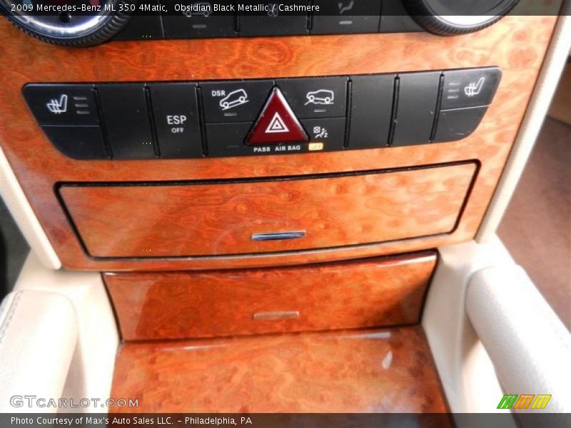 Obsidian Black Metallic / Cashmere 2009 Mercedes-Benz ML 350 4Matic