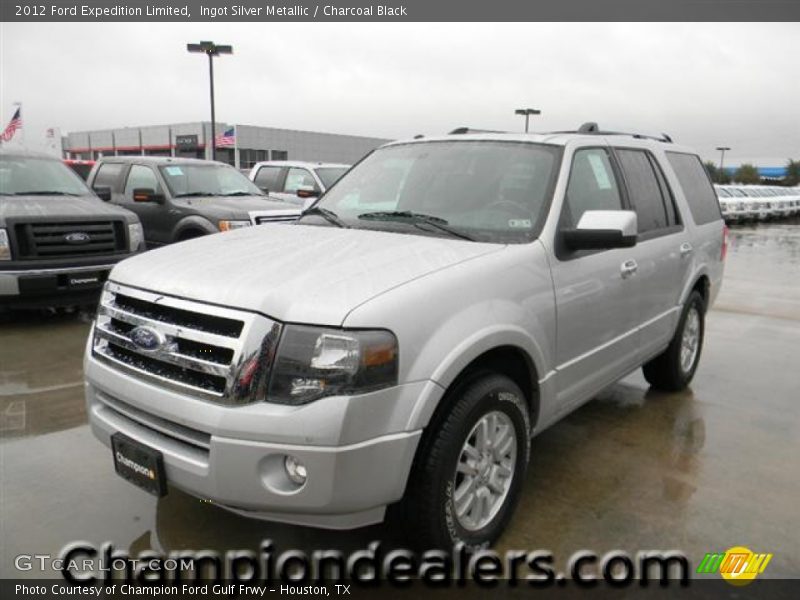 Ingot Silver Metallic / Charcoal Black 2012 Ford Expedition Limited