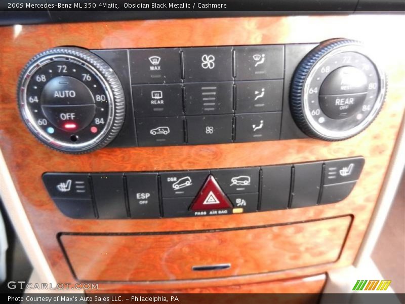 Obsidian Black Metallic / Cashmere 2009 Mercedes-Benz ML 350 4Matic