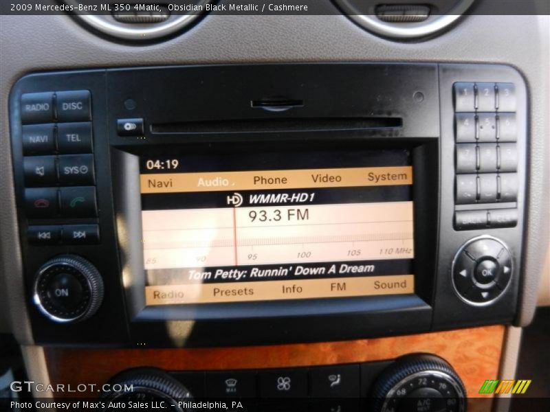 Obsidian Black Metallic / Cashmere 2009 Mercedes-Benz ML 350 4Matic