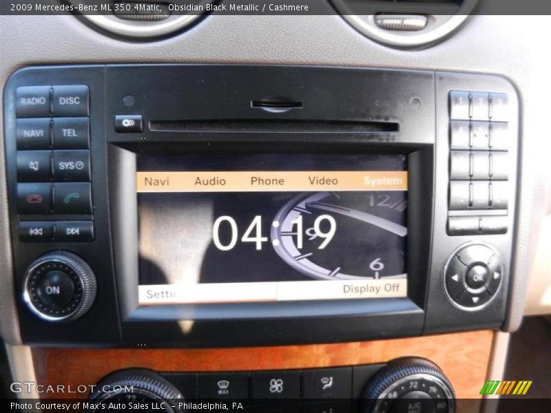 Obsidian Black Metallic / Cashmere 2009 Mercedes-Benz ML 350 4Matic