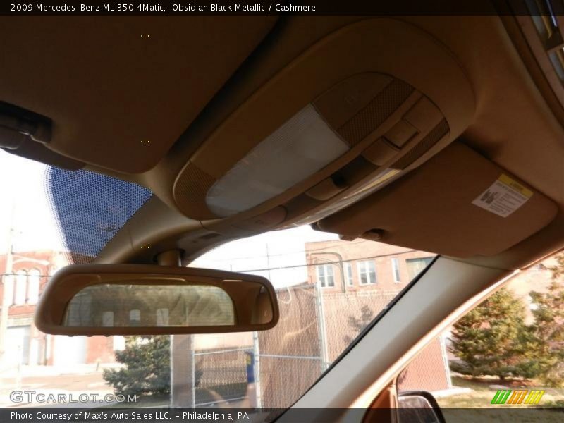 Obsidian Black Metallic / Cashmere 2009 Mercedes-Benz ML 350 4Matic