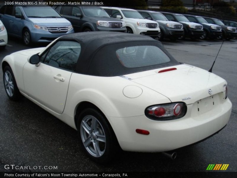 Marble White / Black 2006 Mazda MX-5 Miata Roadster
