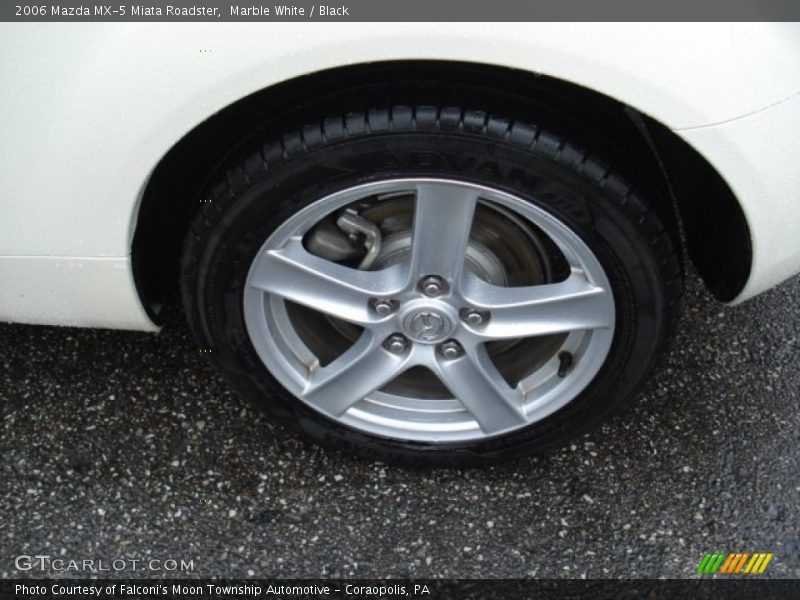 Marble White / Black 2006 Mazda MX-5 Miata Roadster