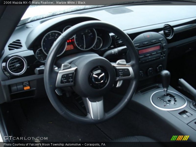 Marble White / Black 2006 Mazda MX-5 Miata Roadster
