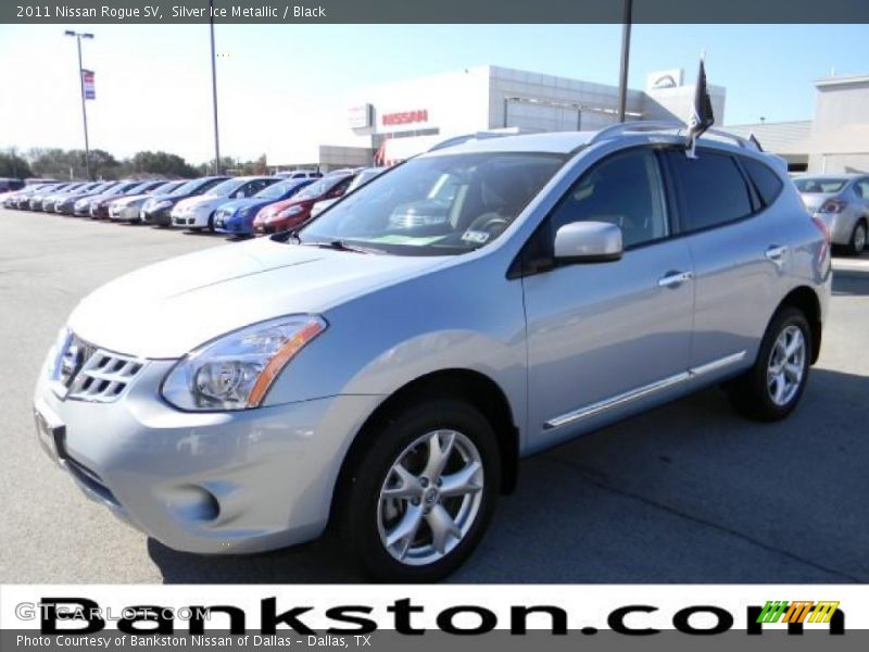 Silver Ice Metallic / Black 2011 Nissan Rogue SV