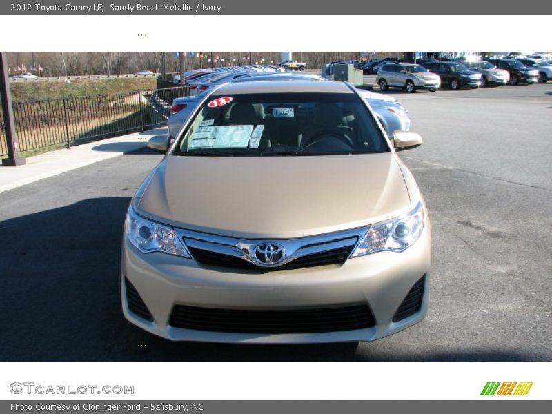Sandy Beach Metallic / Ivory 2012 Toyota Camry LE