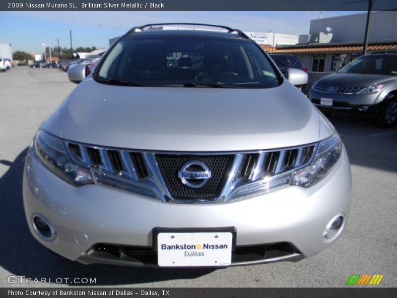 Brilliant Silver Metallic / Black 2009 Nissan Murano SL