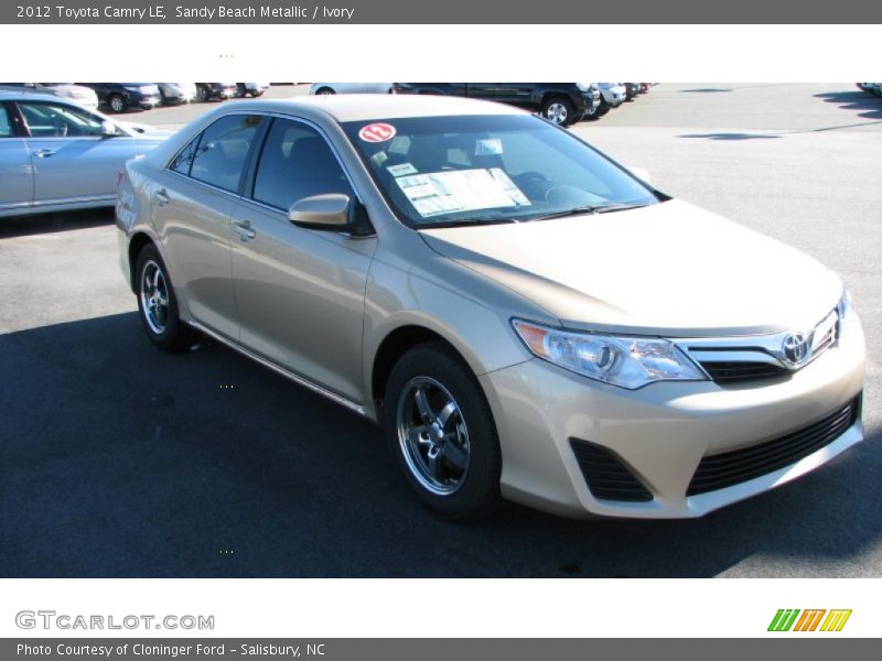 Sandy Beach Metallic / Ivory 2012 Toyota Camry LE
