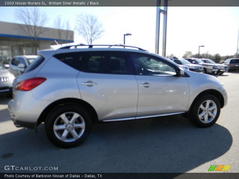 Brilliant Silver Metallic / Black 2009 Nissan Murano SL