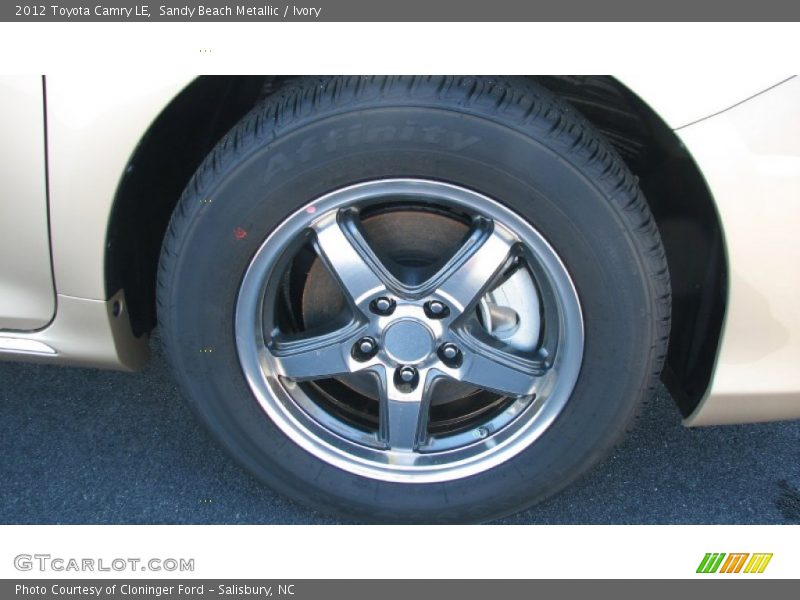 Sandy Beach Metallic / Ivory 2012 Toyota Camry LE