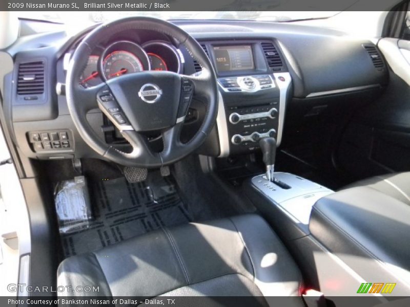 Brilliant Silver Metallic / Black 2009 Nissan Murano SL