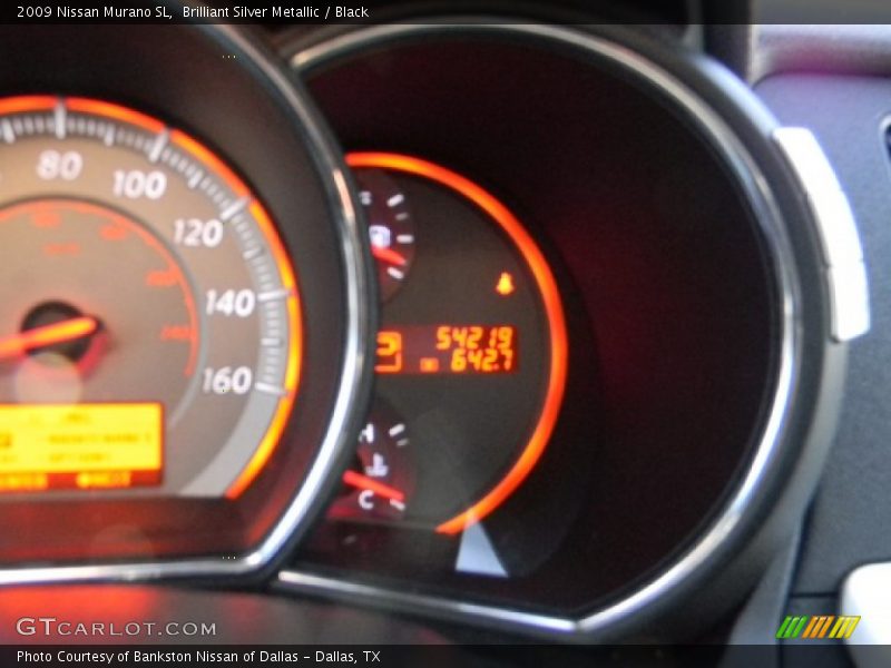Brilliant Silver Metallic / Black 2009 Nissan Murano SL